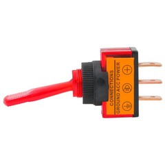 On-Off LED Toggle Switch Illuminated SPST 12V 12mm Panel Car Marine Light Boat