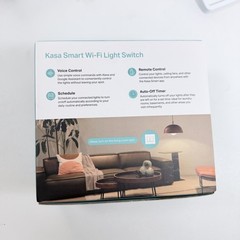 Kasa Smart Switch 2-Gang HS200-2 Single Pole Required 2.4GHz Wi-Fi Alexa Google