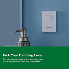 Lutron Diva DVSCCL-153P-SL Dimmer Led+ Color Match BEHR HEMATITE N460-6 Slate