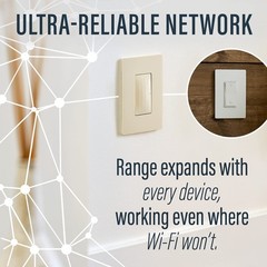 Legrand Radiant WNRL23WH Wireless Smart Switch Netatmo Compatible Alexa Google