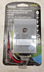 TORK RKP201 Stem Mount Photocontrol 120-Volt w/Light Adjustment Bar FREE SHIP