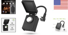 Reliable 24-Hour Heavy Duty Timer for Pools & Lights – Waterproof and Listed