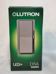 3x Lutron DVCL-153PR-GR Gray, Diva 120V Single Pole or 3-Way CFL/Dimmer