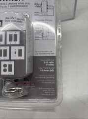 2-Function Rocker Combination Switch WHITE 120V 15A FSR-500 (B10