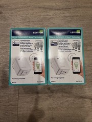 2 Leviton Plug-in Outlet With Z-Wave Technology White Universal No. DZPA1-2BW