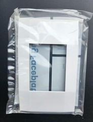 (500 Pack) Deako DS-FP1Y-WHWH-UCX 1-Gang Screwless Faceplate, White Matte Finish