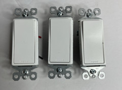 Legrand Radiant 15 Amp 120-Volt Single Pole and 3-way Rocker Switches White (3)