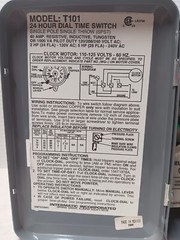 Intermatic Model T101 40 Amp 120-Volt, 24 Hour Dial Time Switch (SPST)