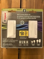 LEGRAND Dual Location Touch Light Dimmer Wall Switch KiT WHITE