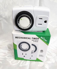 BN-LINK BND-60/U47 Indoor 24-Hour Mechanical Outlet Timer, 3Prong, 1 SINGLE UNIT