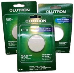 Lutron DALIA Light Almond Round SoftGlow Replacement Dimmer Knob Kit (3 Pk) [17]