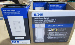 4 Eaton WFSW15-W Wi-Fi Smart Switch White, Control Your Lights From Anywhere New