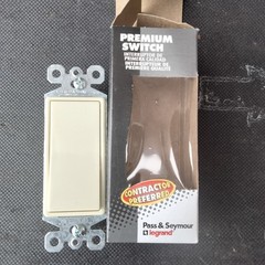 Pass & Seymour Legrand Premium 3 Way Decorator Switch Ivory TM873-ICC 15A