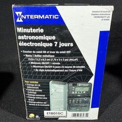 Intermatic Et8015c Electronic Timer Astro 7 Days Spst VG Used Working Condition