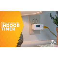 10 Amp Indoor Plug-In Daily Lamp Slim Fit Simple Set Single-Outlet Digital Timer