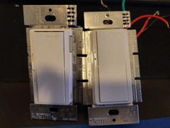 2x Lutron DIVA DV-603P, White – Preset Dimmer 600 W Halogen/ uncandescent 3-way