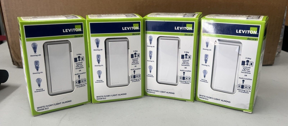 (1)DDOSR-DLZ Leviton Switch And (2) DD00R-DLZ