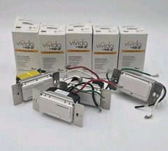 LOT OF 9 – URC Smart Dimmers and Switches VIVIDO URCL ZWave