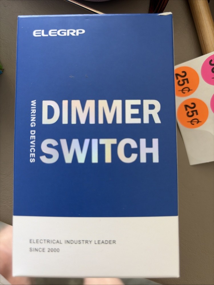 ELEGRP Slide Dimmer Rocker Switch 10 Pk White DM19-WH