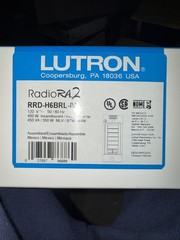 Lutron RadioRA2 RRD-H6BRL-IV Keypad 120V 50-60Hz With Engraving Certificate