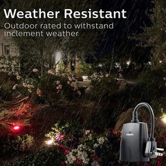 Philips Outdoor Lighting Control Plug -in w/Wireless Remote 2 Grounded Outlet