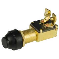 BEP 2-Position SPST Push Button Switch – OFF/(ON)
