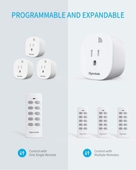 Syantek Remote Control Outlet Wireless Light Switch for Household Appliances, Ex