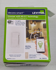 Leviton DW6HD Decora Smart Dimmer Switch w/ Wi-fi Technology – White