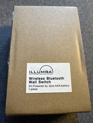 Illumra Wireless Bluetooth Wall Switch 3V Powered By 2pc AAA Battery White NIB